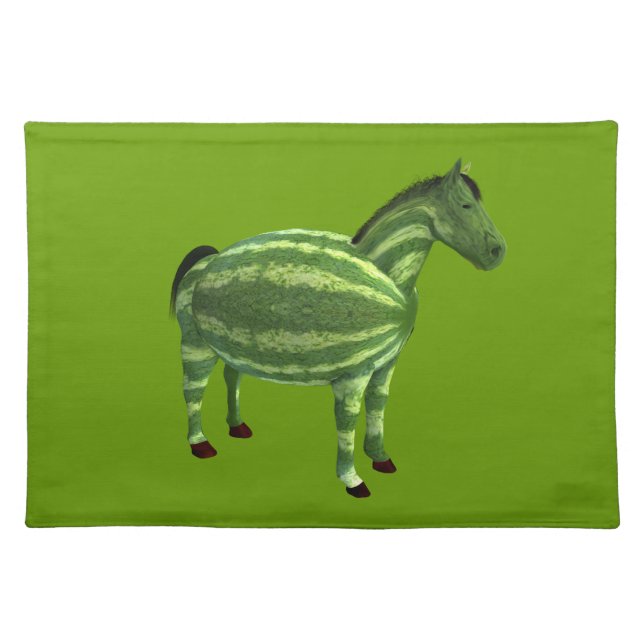 National Watermelon Day Horse Cloth Placemat (Front)