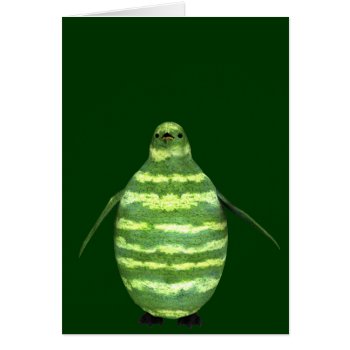 National Watermelon Day Penguin by Emangl3D at Zazzle