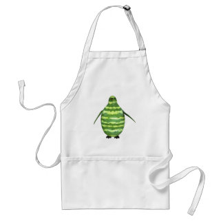 National Watermelon Day Penguin Adult Apron