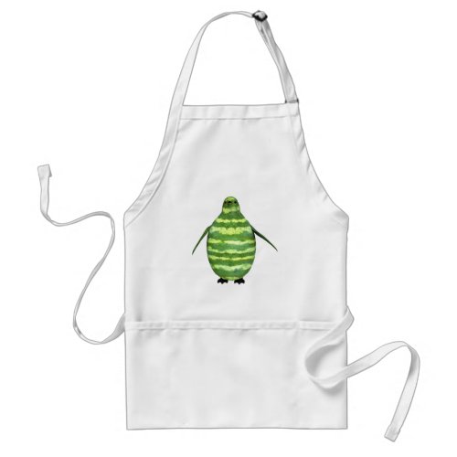 National Watermelon Day Penguin Adult Apron