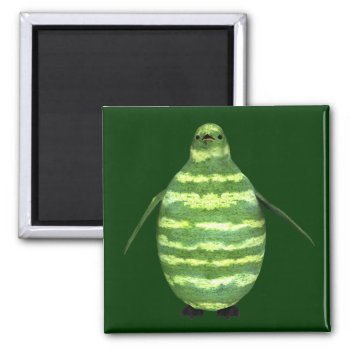 National Watermelon Day Penguin Magnet by Emangl3D at Zazzle