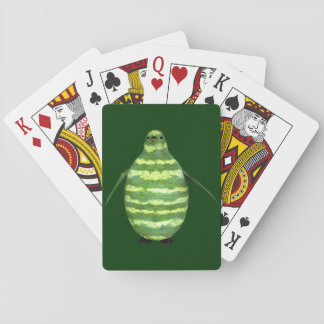 National Watermelon Day Penguin Playing Cards