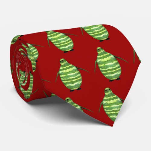 National Watermelon Day Penguin Tie