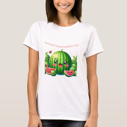 National watermelon Day T_shirt