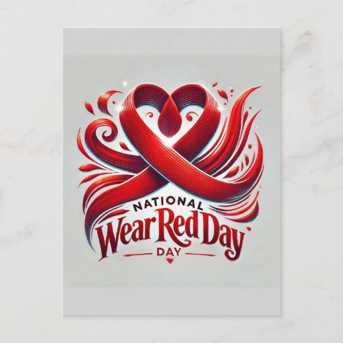 National Wear Red Day Postcard