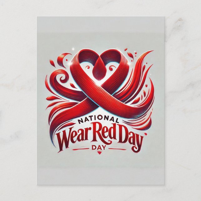 National Wear Red Day Postcard (Front)