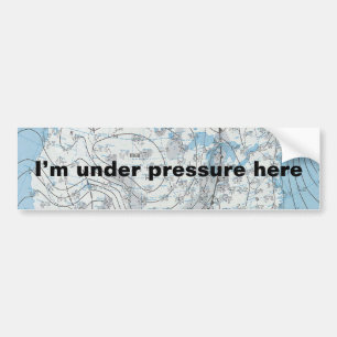 National Weather Map Bumper Sticker