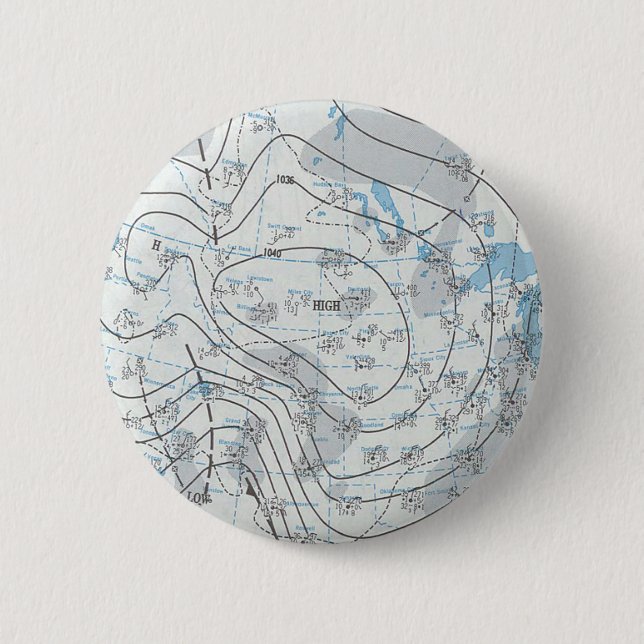 National Weather Map Button (Front)