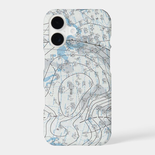 National Weather Map Iphone Case (Back)