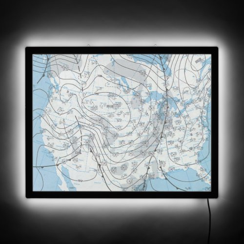 National Weather Map LED Sign