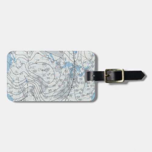 National Weather Map Luggage Tag