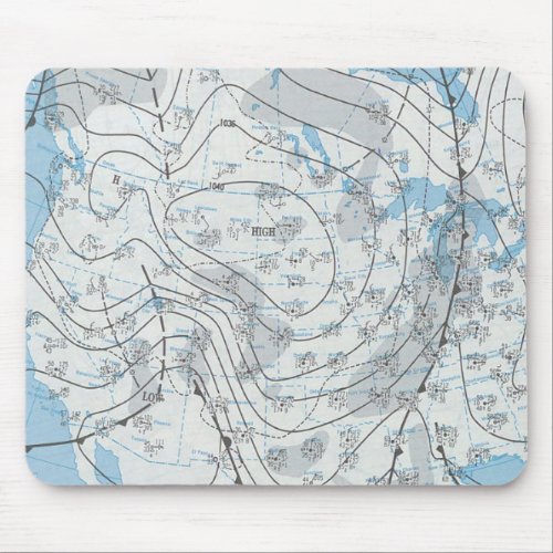 National Weather Map Mouse Pad