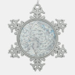 National Weather Map Snowflake Pewter Christmas Ornament at Zazzle