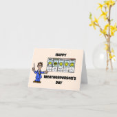 National Weatherperson's Day Card - Male (Yellow Flower)