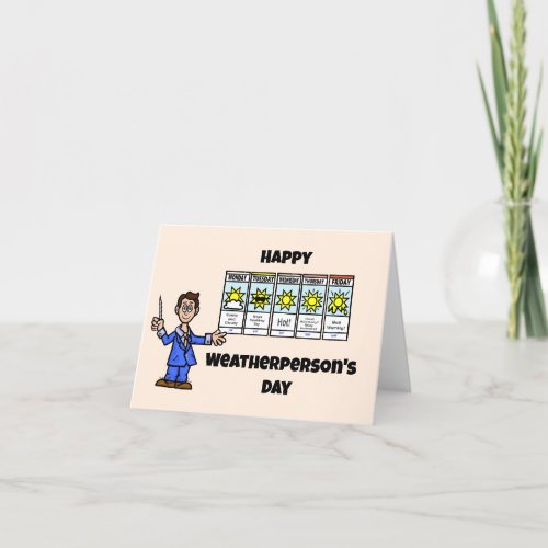 National Weatherpersons Day Card _ Male