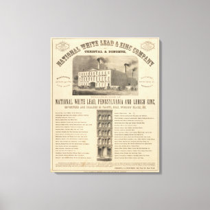 National White Lead and Zinc Company Canvas Print