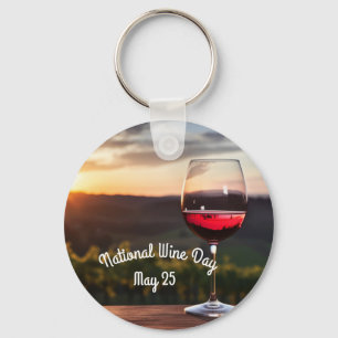 National Wine Day Keychain
