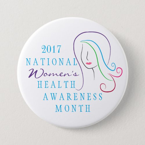 National Womens Health Awareness Pinback Button