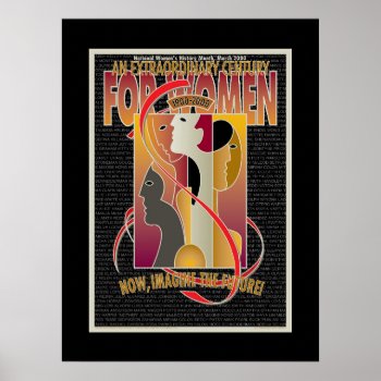 National Women's History Centennial Poster Print by ArtDivination at Zazzle
