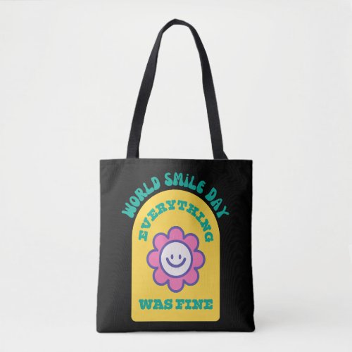 National World Best Smile Day Tote Bag