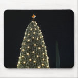 National Xmas Tree & Washington Monument at Night Mouse Pad