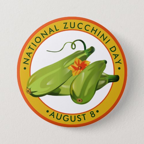 National Zucchini Day Button