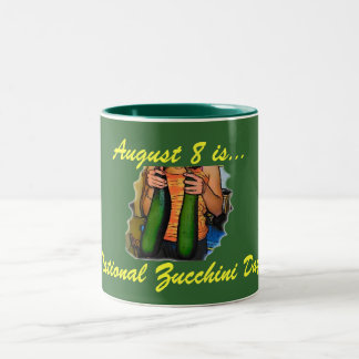 National Zucchini Day! Two-Tone Coffee Mug
