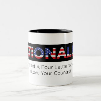 Nationalism: Love Your Country Two-Tone Coffee Mug