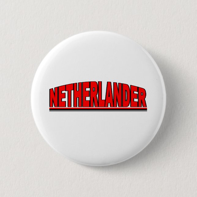 Nationalities - "Netherlander" Pinback Button (Front)
