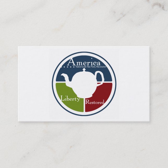 Nationwide Tea Party business card (Front)