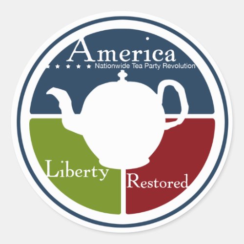 Nationwide Tea Party Revolution sticker