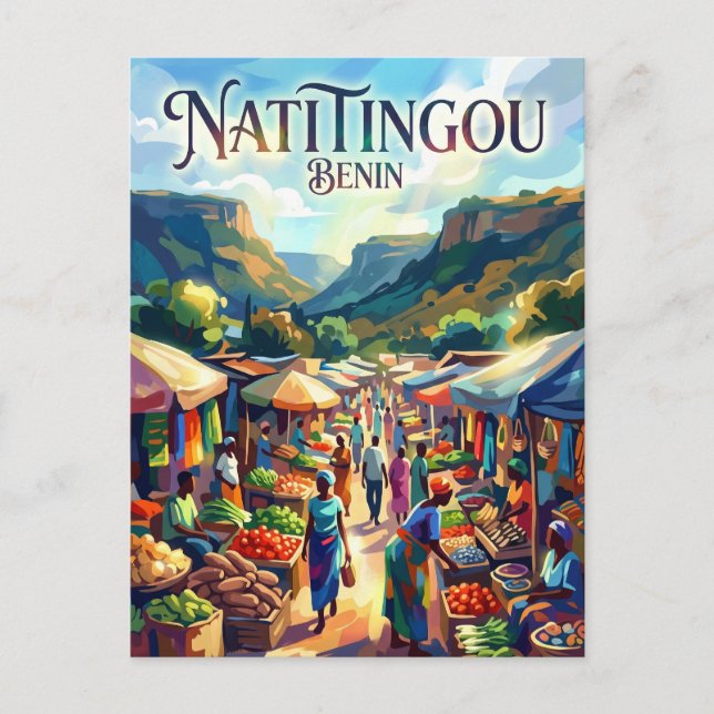 Natitingou Market Benin Postcard (Front)