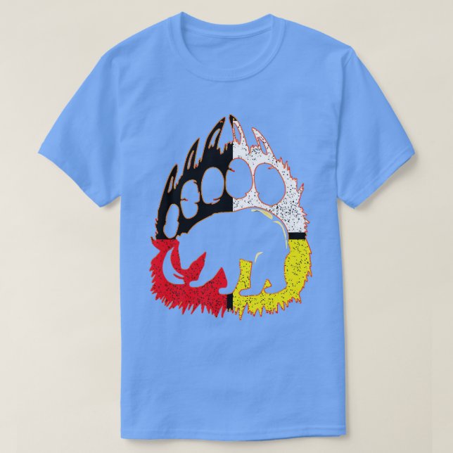 Native Ameican Bear  T-Shirt (Design Front)