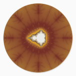 Native America - Fractal Classic Round Sticker