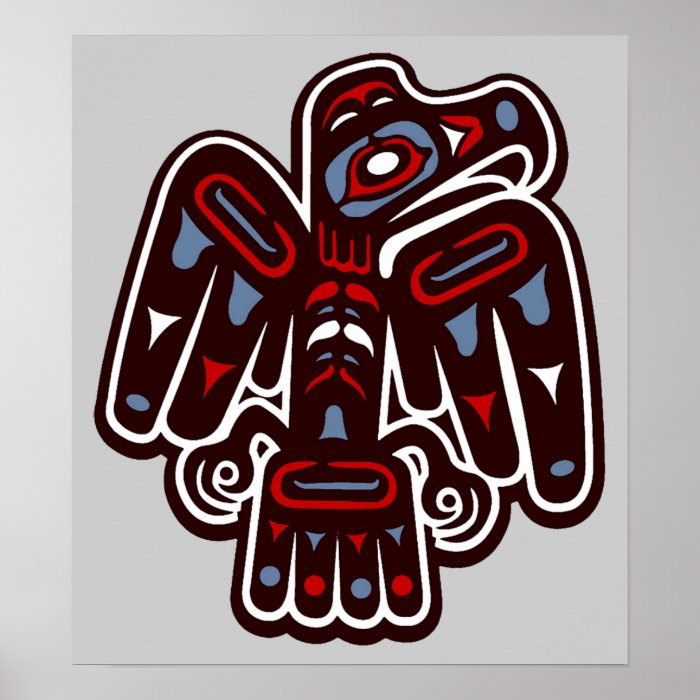 Native America Haida Thunderbird Poster