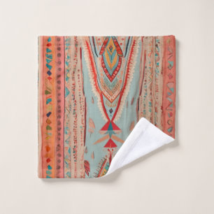 Native America Pattern Bath Towel Set