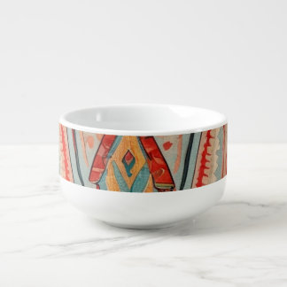 Native America Pattern Soup Mug