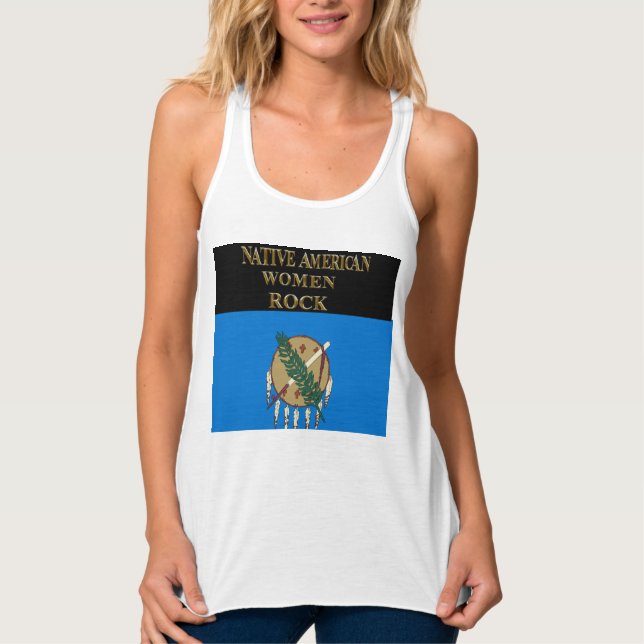 NATIVE AMERICA WOMEN ROCK TANK TOP (Front)