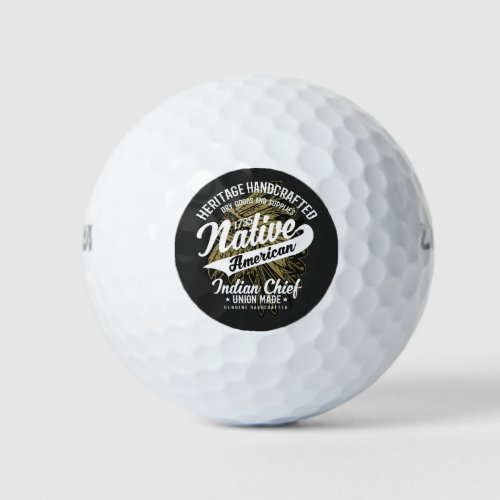 Native American 2 Golf Balls