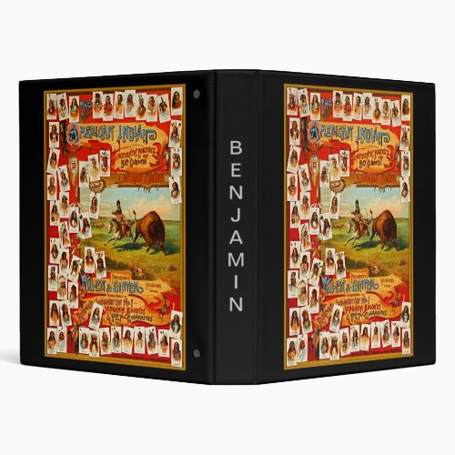 Native American 50 Famous Tribal Chiefs Vintage 3 Ring Binder