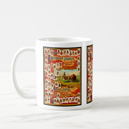 Native American 50 Famous Tribal Chiefs Vintage Coffee Mug