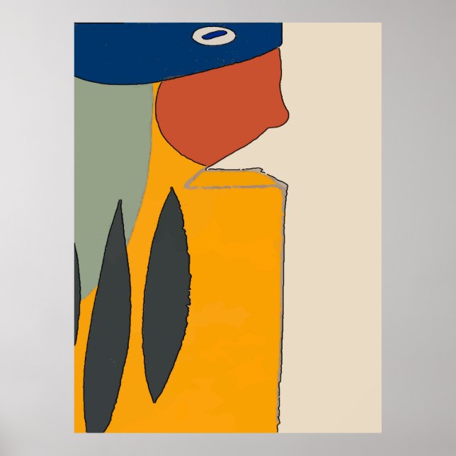 Native American Abstract Feather One Poster (Front)