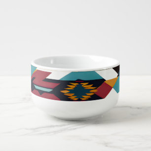 Native American Abstract Tribute 02 Soup Mug