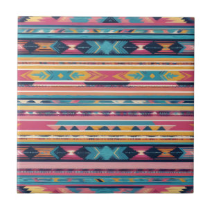 Native American Abstract Tribute S13 Ceramic Tile