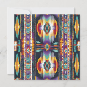 Native American Abstract Tribute S4 Holiday Card