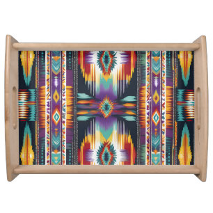 Native American Abstract Tribute S4 Serving Tray