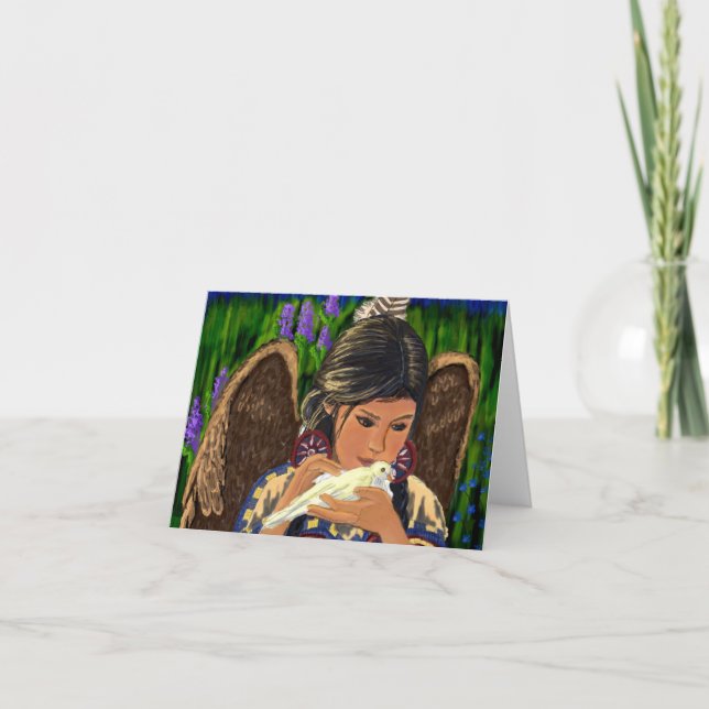 Native American Angel Notecard (Front)