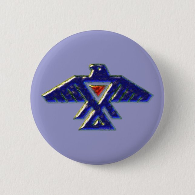native American anishinabe ojibwe ojibwa Pinback Button (Front)