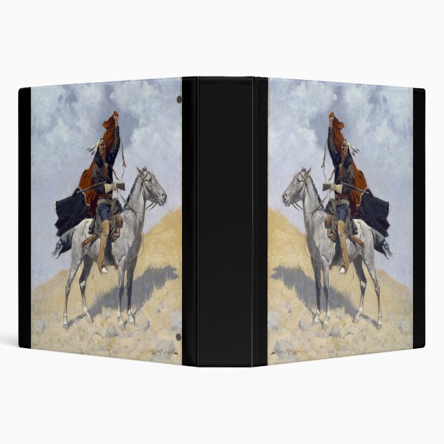 Native American Apache warrior 3 Ring Binder (Background)