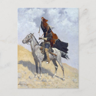 Native American Apache warrior Postcard